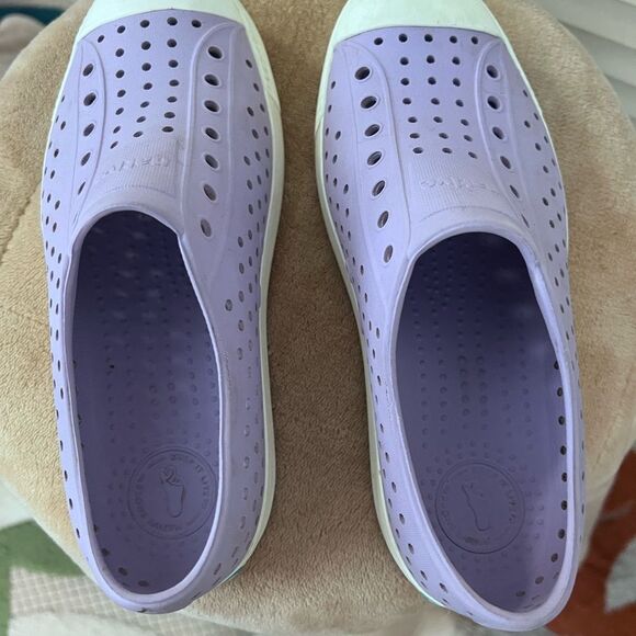 Kids Purple Slip-On Shoes - Picture 1 of 7